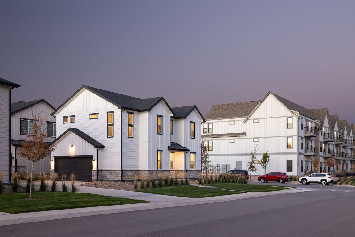 Desirable modern features like open-concept layouts, high-end finishes, and attached garages at The Fillmore.