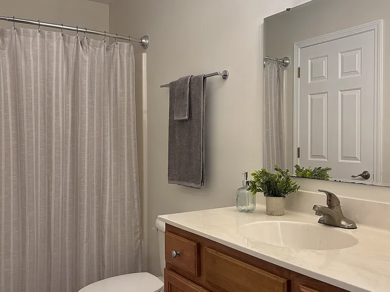 Staged bathroom from model until