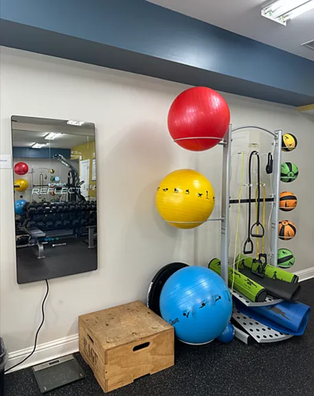 Exercise Balls and Resistance Bands