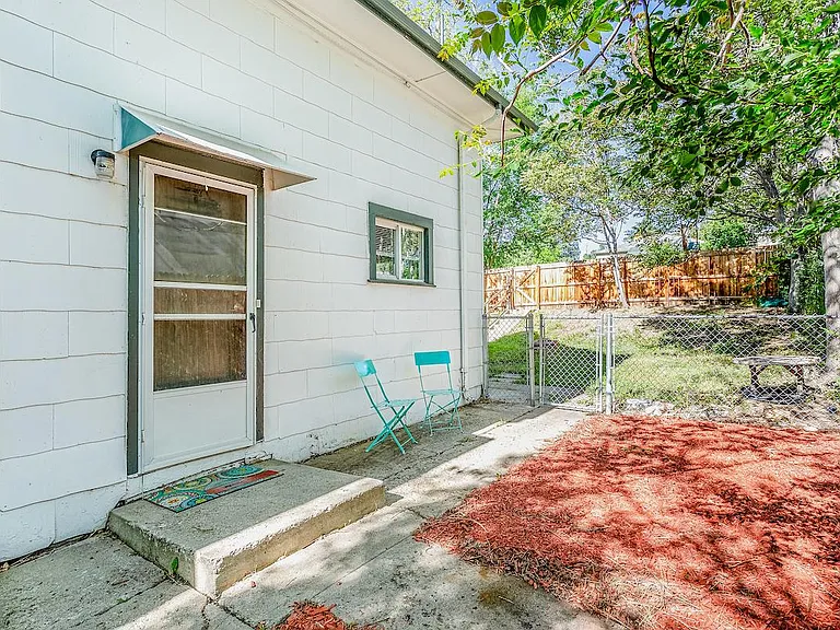 Fenced yard