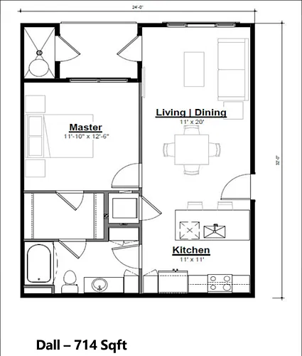 Floor plan Dall