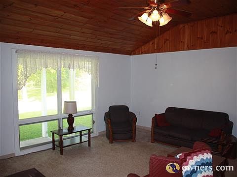 Large great room with vaulted celing.