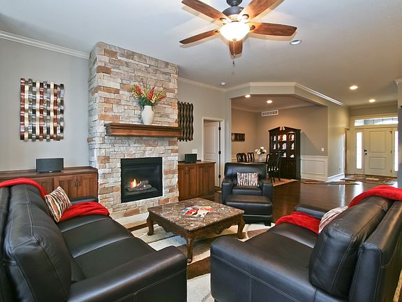 Warm Stone fireplace