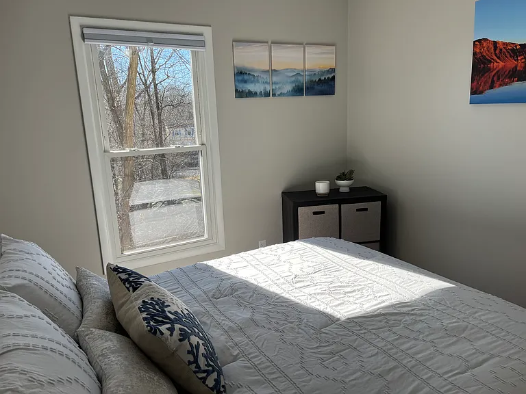 Upstairs bedroom 2 with queen bed