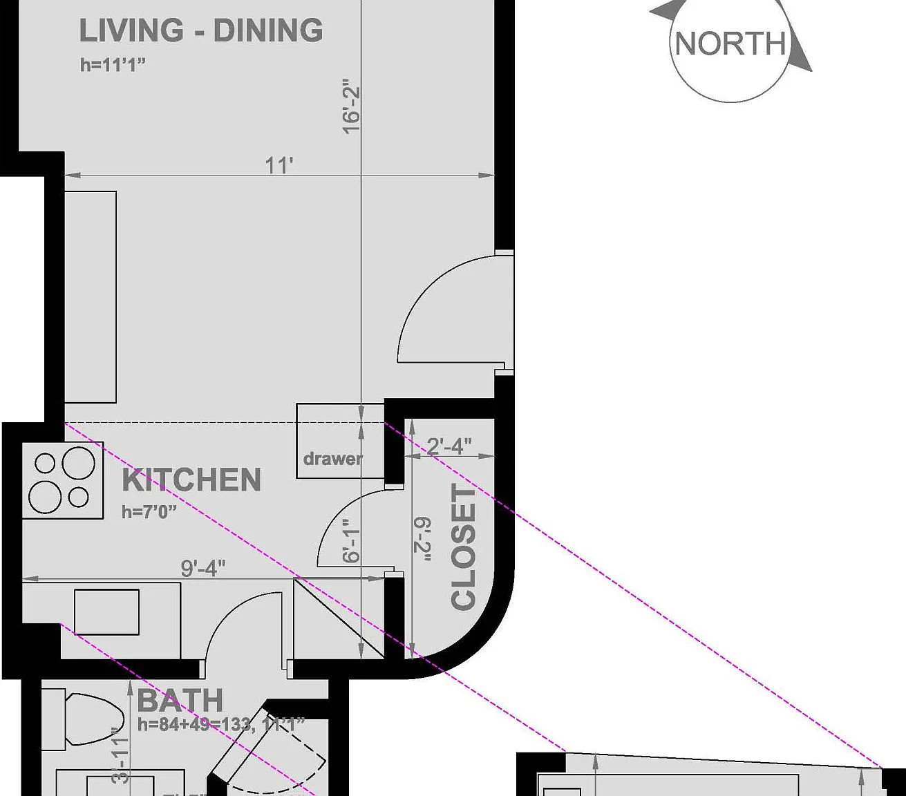 Studio, 300 sqft, $2,550 — Photo 3