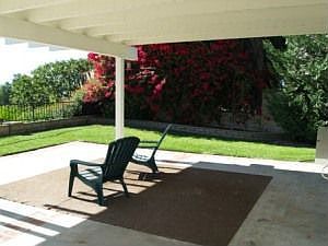 Great backyard patio dining