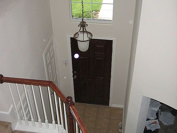 Looking down from bridge