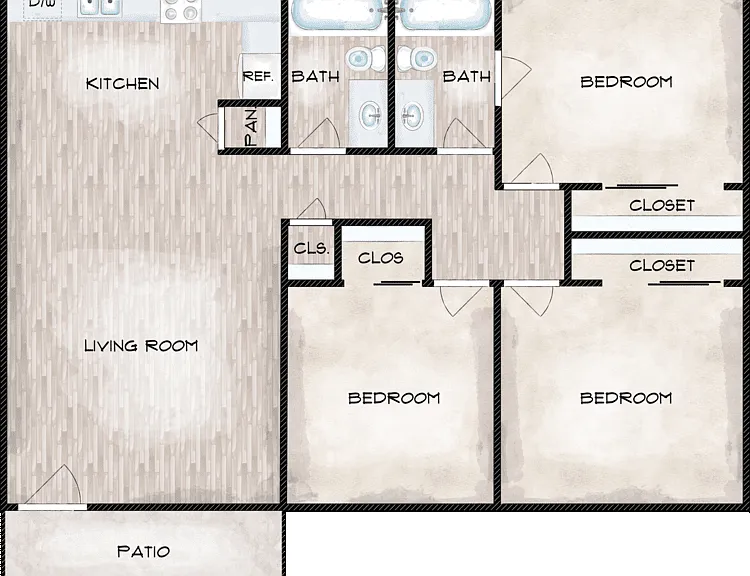 Plan C Floorplan Diagram