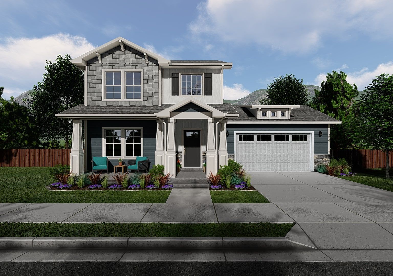 Leighton Plan, Build on Your Lot Orlando OLO Builders, Winter