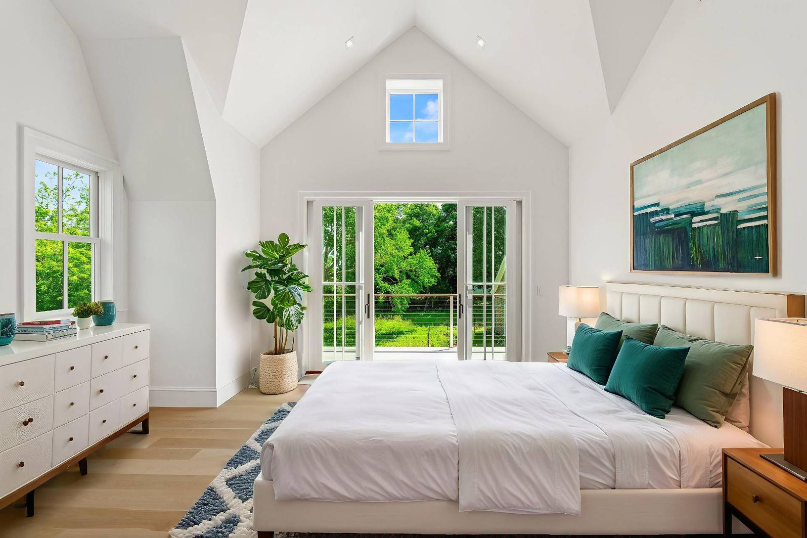  2nd floor has Cathedral ceilings in all bedrooms all beautifully finished with high Shiplap ceilings