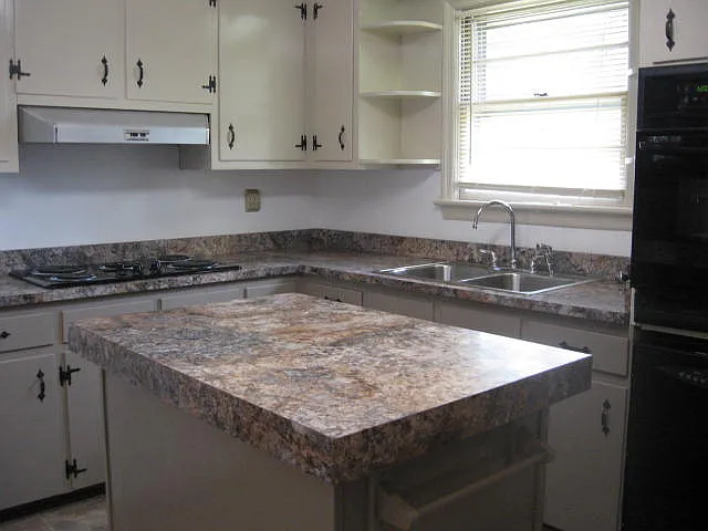 Kitchen with island.