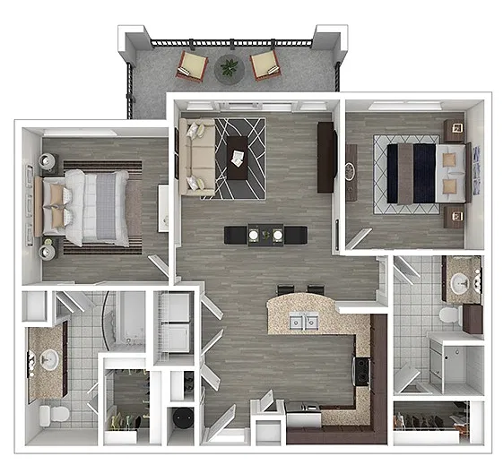 Floor plan Quarry I, II, III