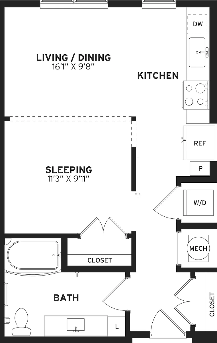 Floor plan Studio-S1