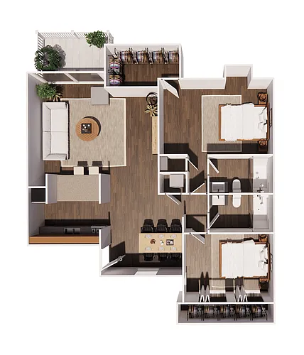 Floor plan The Royal Palm (Premium)