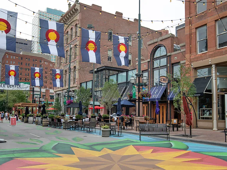 About a mile away from the unique atmosphere of Larimer Square.