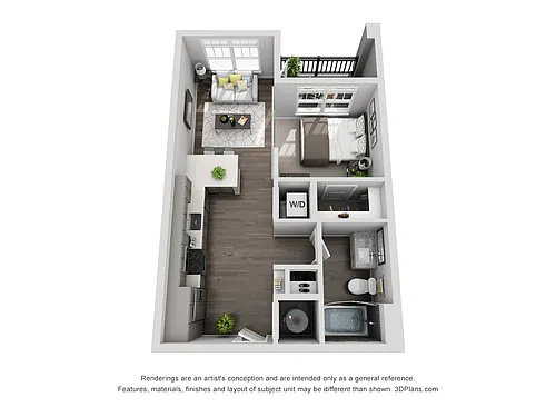 Floor plan A2 Studio