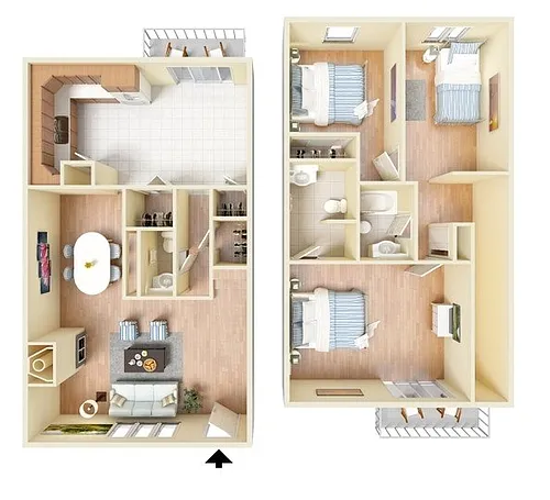 Floor plan 3X25