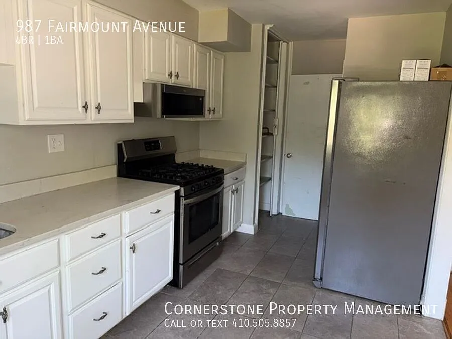 4 Beds 1 Baths | $2500 | 987 Fairmount Ave, Towson, MD 21204 — Photo 3