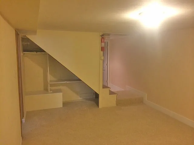 Bedroom's storage area