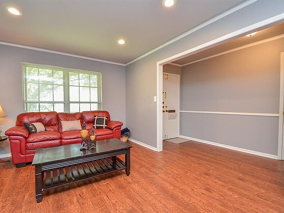 Formal Living Room with recessed lighting