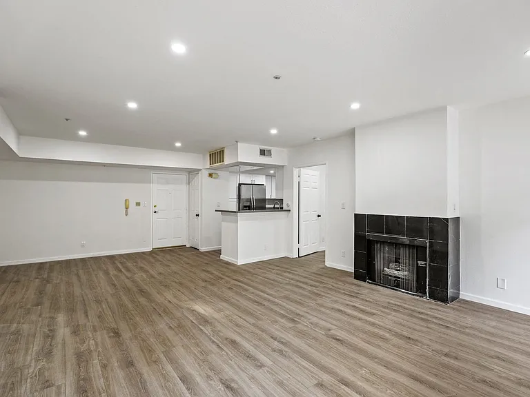 Open-Concept Kitchen, Dining, and Living Room Areas