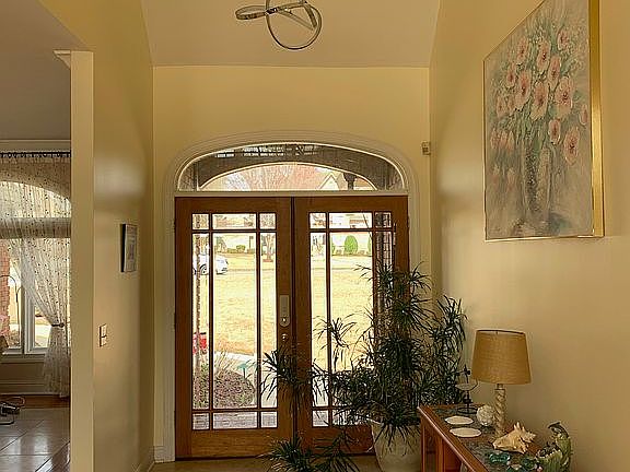 Foyer with double doors