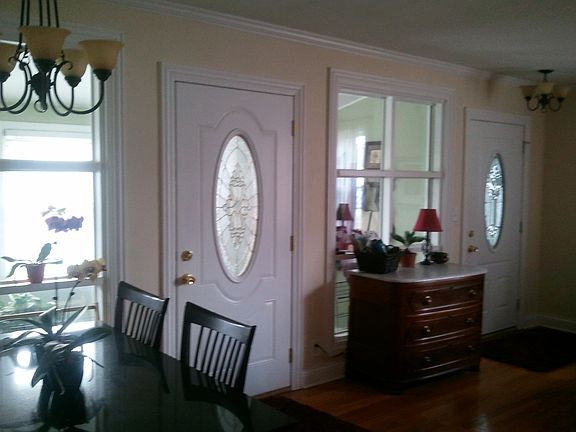 dining room with lots of light