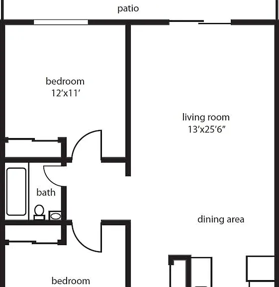 Maples 2 x 1 Floorplan Maples 2 x 1 Floorplan