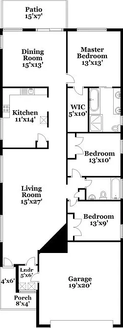 3 bed, 2.0 bath, 1592 sqft, $2,005 — Photo 2