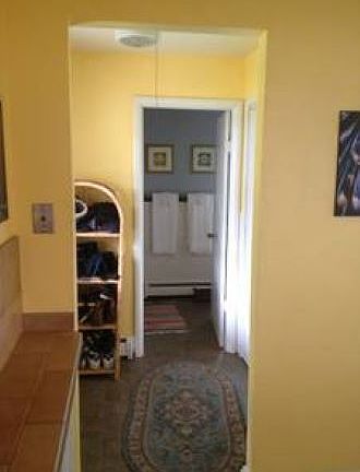 Laundry and bathroom