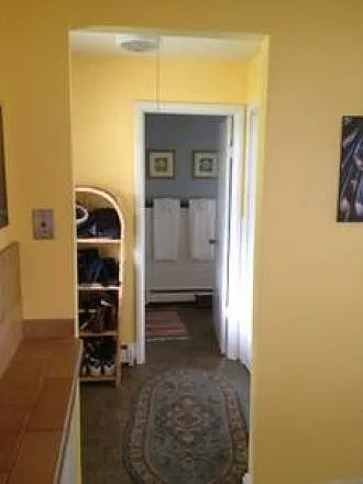 Laundry and bathroom