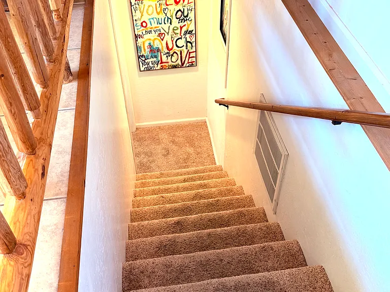 stairs to lower floor