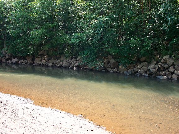 Big Cotton Indian Creek surrounds property
