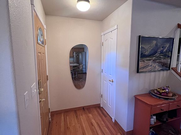 Main entrance with coat closet