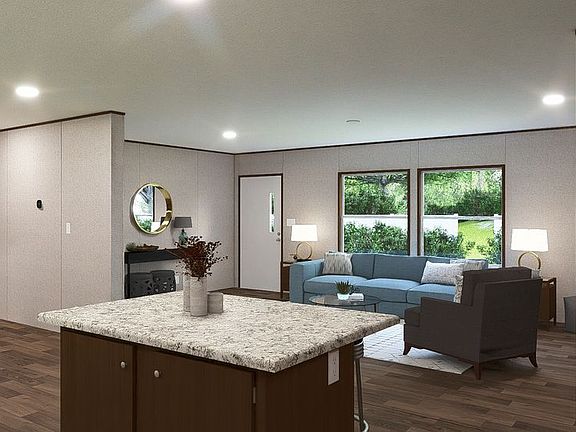 KITCHEN AND LIVING ROOM