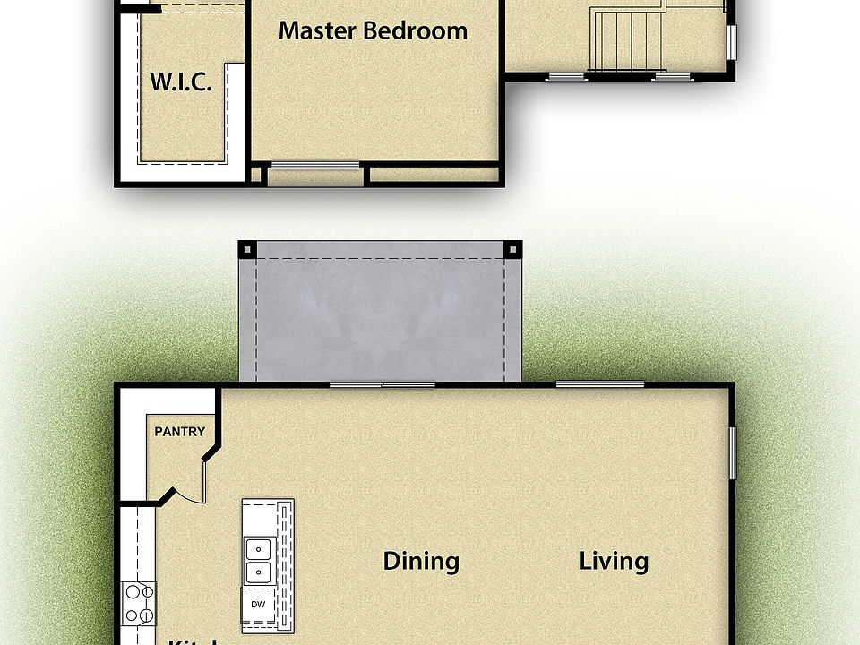 Two-story home with bonus loft included