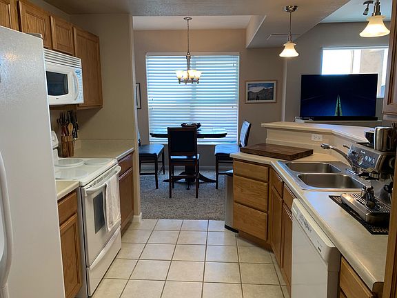 Kitchen and dining room.