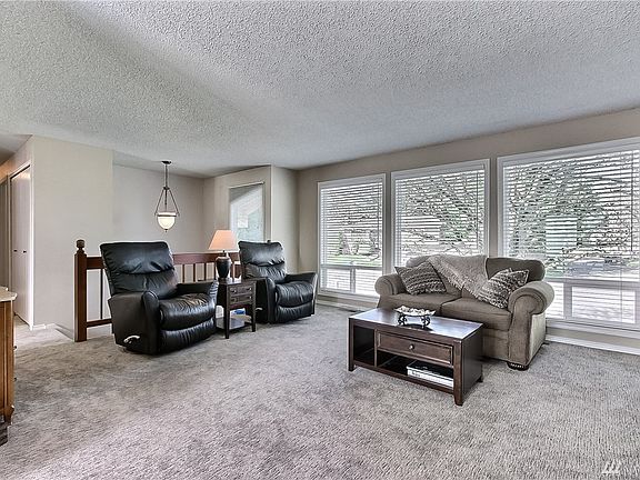 View of upper living room to entry.