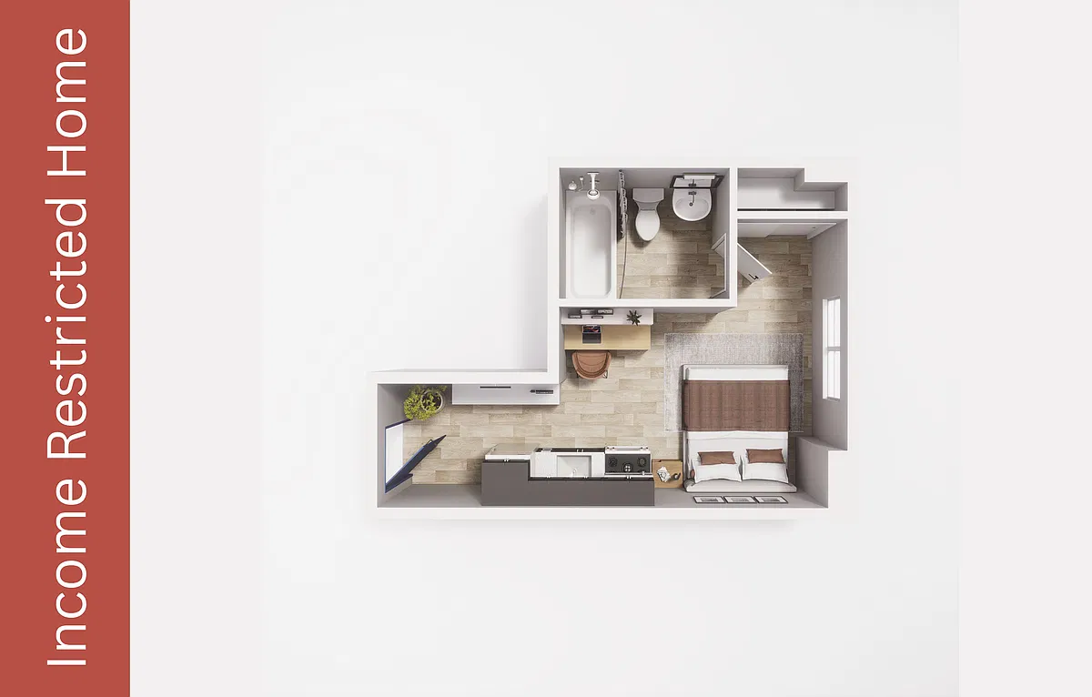 Floor plan Studio - S4 - IZ - Maude