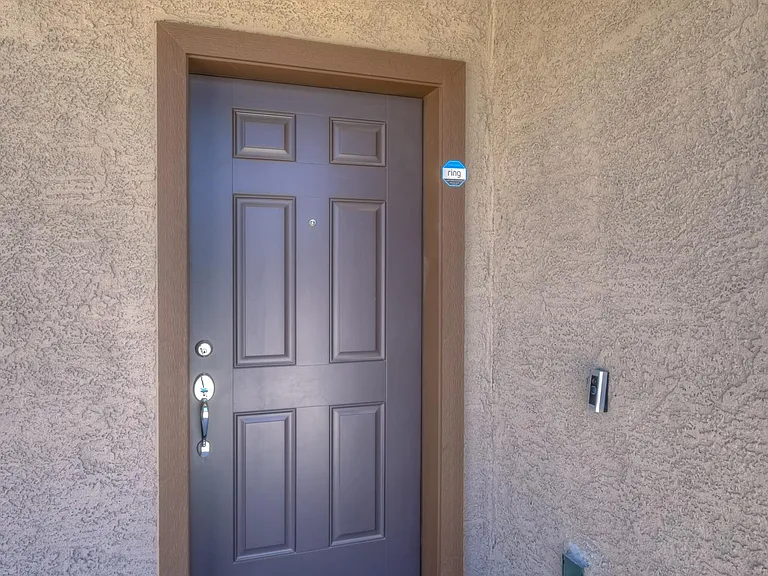 Entrance with Ring Video Doorbell.