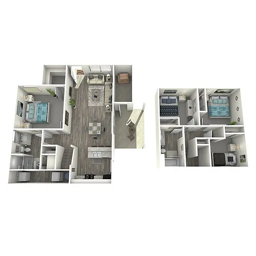 Floor plan 4 Bedroom 2 Bath