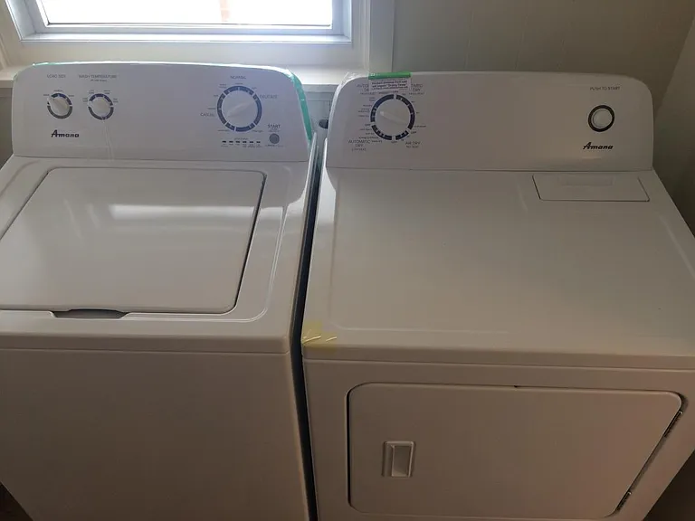 New washer and dryer