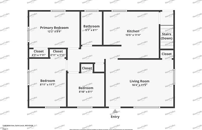3 bed, 1.0 bath, 864 sqft, $1,295 — Photo 3