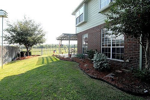 Back Yard and Greenbelt....