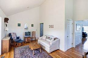 Living room next to kitchen