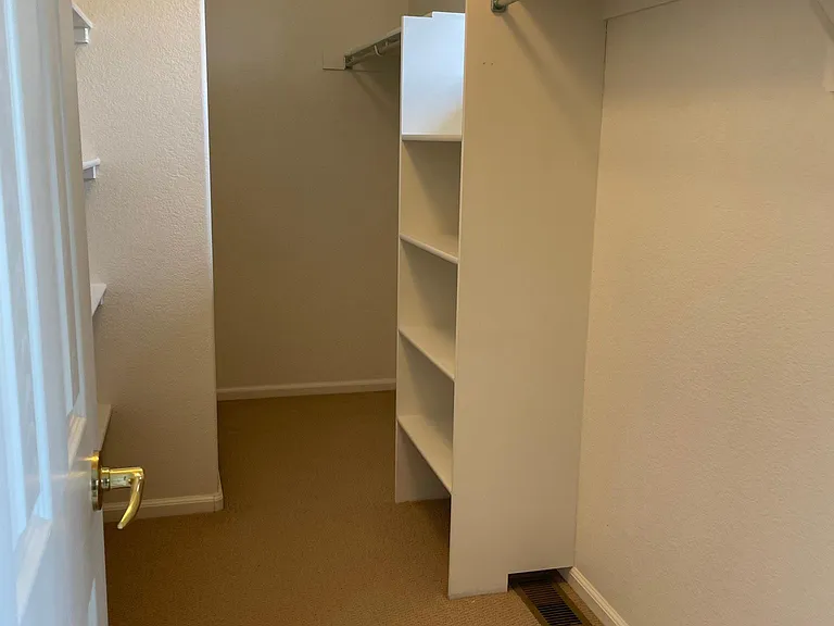 Large walk-in closet off master bedroom