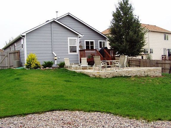 Lots of room for play in this spacious back yard.