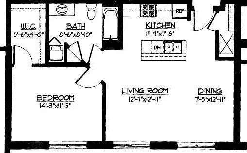 1 Bed / 1 Bath - 798 SF 1 Bed / 1 Bath - 798 SF