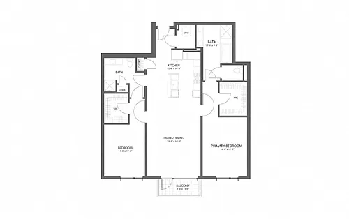 Floor plan 2BR EE