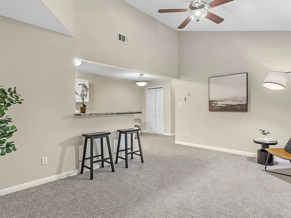 Relish into our spacious open-concept floor plans, offering large, versatile living rooms with a breakfast bar cut out for easy views into the kitchen for elevated entertaining.